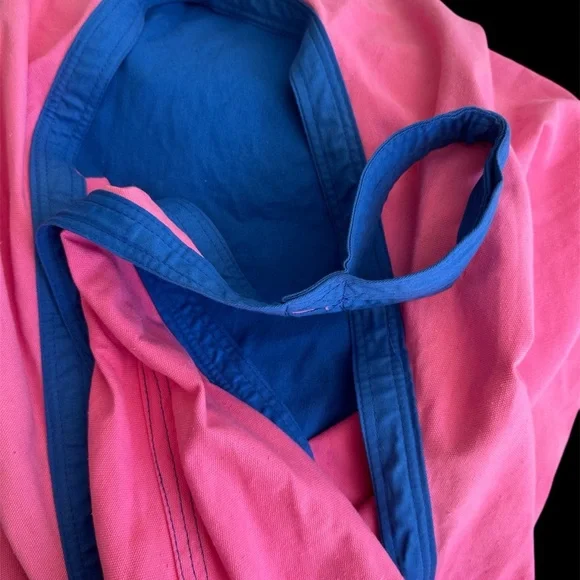 Pink and Blue Hanging Pod Swing Chair - Picture 4 of 6